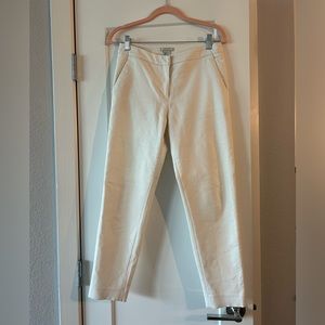 White Slim Fit Work Slacks